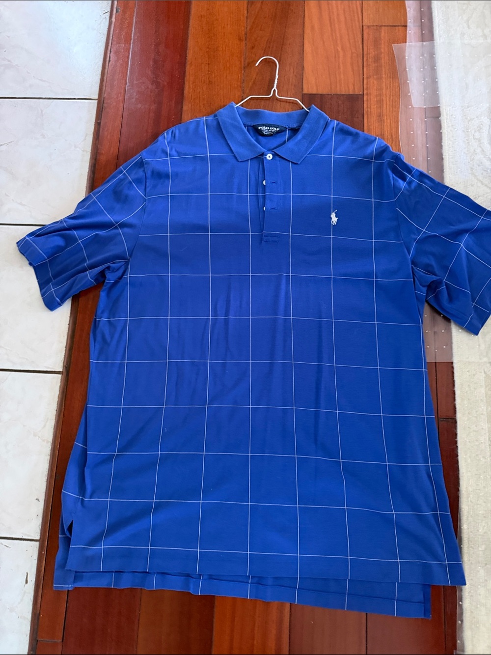 Polo by Ralph Lauren Royal Blue Windowpane Polo